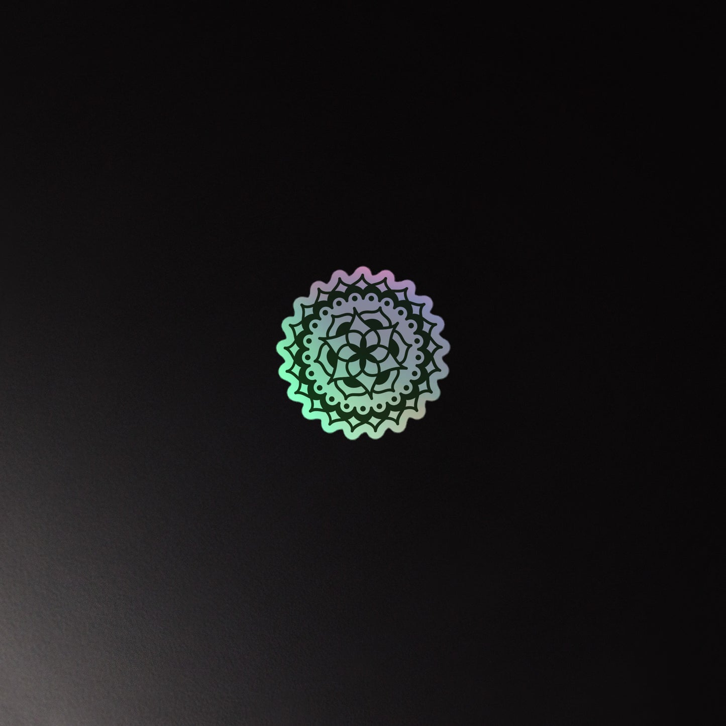 Flower Mandala 2 Holographic sticker