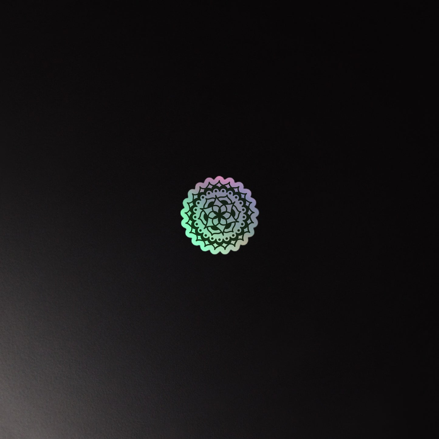 Flower Mandala 2 Holographic sticker