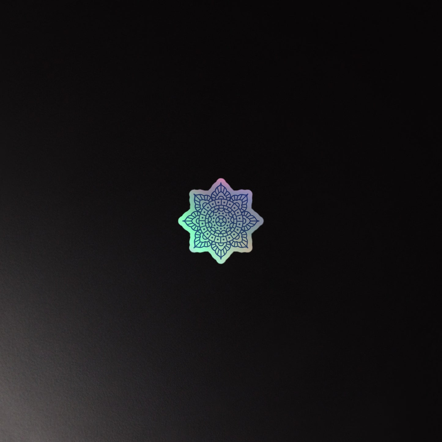 Flower Mandala 3 Holographic sticker