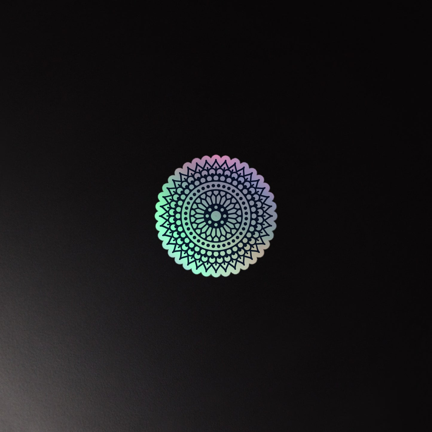Flower Mandala Holographic Sticker