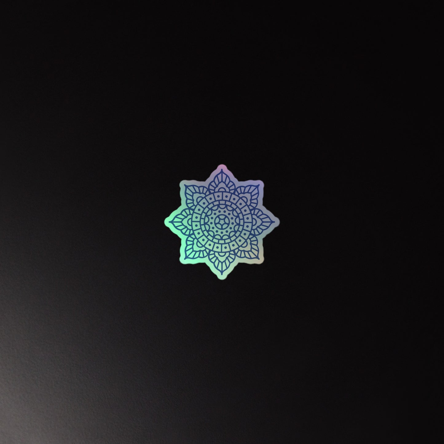 Flower Mandala 3 Holographic sticker