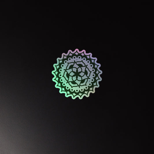 Flower Mandala 2 Holographic sticker
