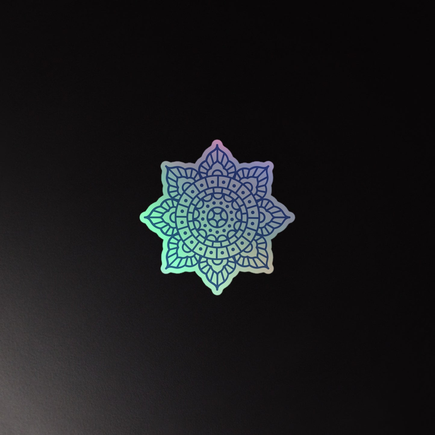 Flower Mandala 3 Holographic sticker